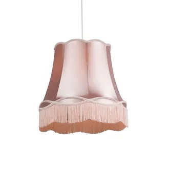 QAZQA Retro/vintage L&aacute;mpara Colgante Retro Rosa 45 Cm - Granny Pl&aacute;stico /textil Redonda Adecuado Para Led Max. 1 X 60 Watt - Qazqa
