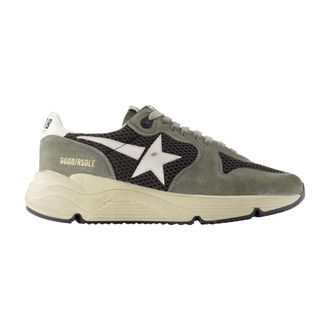 Golden Goose Running Sole Sneakers In Suede And Mesh Shoes