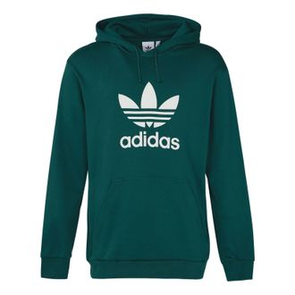 adidas originals hooded Drawstring Pullover Green EJ9681