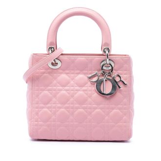 Dior Pre-owned Dior Medium Lambskin Cannage Lady Dior Ladies S5F8AH9GYZQ3E7MJ