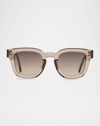 Ahlem Dragon Square Acetate & Nylon Sunglasses