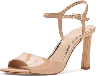 Vince Camuto Lilah Ankle Strap High Heel Sandal Womens Sandals Summer Beige : 9.5 M, Leather