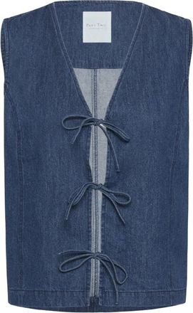 Part Two Blouses & Shirts - Dames - Gillet - Blauw - XS - Denim - Kostuums