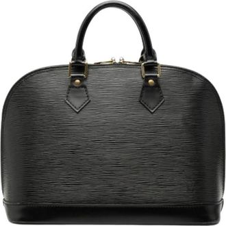 Louis Vuitton Pre-owned Handbags, female, Black, Size: ONE SIZE Pre-owned Vintage Leather Handbag