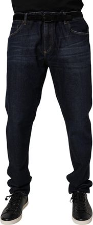 Dolce & Gabbana Cotton Stretch Skinny Jeans - Navy