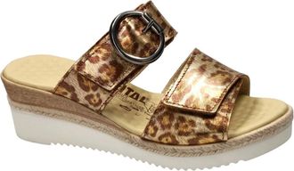 Vital Schoenen, Dames, Geel, 37 EU, Olivia Wedge