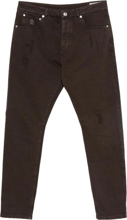 Brunello Cucinelli Jeans dritti - Marrone