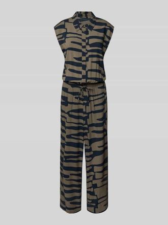 OPUS Jumpsuit mit Hemdblusenkragen Modell Monny shadow in Khaki, Gr&ouml;&szlig;e 44