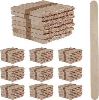 Relaxdays Relaxdays - Popsicle Sticks, Wooden 2000-Piece Set, Ice Lolly Sticks, Craft, Cake Lolly Sticks, HxW: 11.5 x 1 cm, Wood