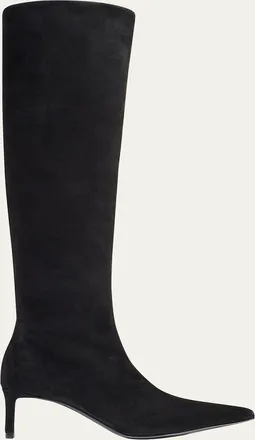 Khaite Ona Suede Knee-High Boots