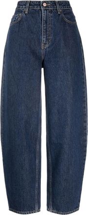 Ganni Stary high-waisted jeans - women - Organic Cotton - 24/32 - Blue
