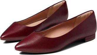 Rockport Womens Rockport Total Motion Adelyn CI9984 Ballet Flat Red Leather HTAT256