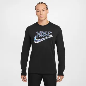 Nike Mens Asbury Long Sleeve Crew Cuff - Black Size 3XL