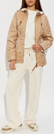 Moncler Arum Puffer Jacket, Womens, Beige