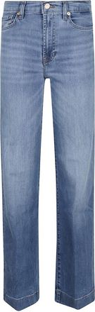 7 For All Mankind High-Waisted Wide Flared Leg Jeans