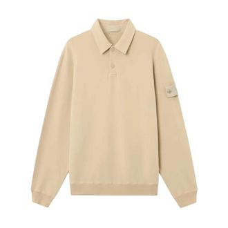 Stone Island Heren, Tops, Beige, Maat: 2XL Katoen