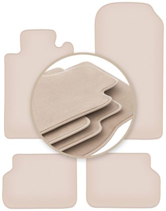 OEM Alfombrillas Beige Premium Para: Mercedes Cl W140 Coup&eacute; 1991-1998