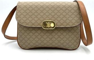 Celine Pre-owned Cross Body Bags, female, Beige, Size: ONE SIZE Pre-owned Leather celine-bags
