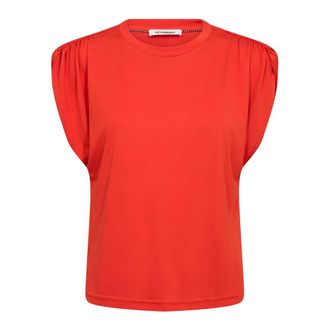 Co'Couture Tops, Dames, Rood, M, Eddie CC Tee
