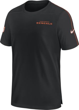 Nike Cincinnati Bengals Sideline Coach Nike Mens Dri-FIT NFL Top in Black | 02ES51K9A-K0Z