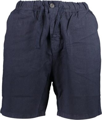 North Sails Blue Cotton Jeans Pant - Heren - Korte Broeken - Blauw - W33 - Katoen - Korte Broeken