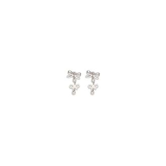 Self Portrait Womens Silver Brass Earrings