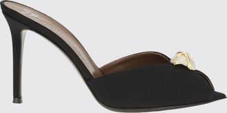 Giuseppe Zanotti Sandali mules in twill ricamato con cristalli