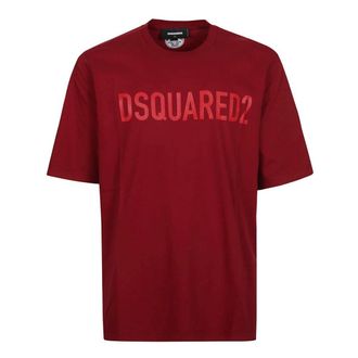 Dsquared2 DSquared2 Herenlogo T-Shirt (Rood)