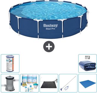 Bestway Piscina Bestway Steel Pro Redonda - 396x84 Cm - 8-piezas S21608