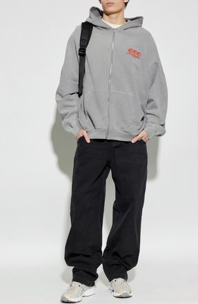 Willy Chavarria Oversize Sweatshirt, Mens, Grey