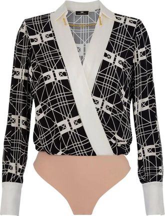 Elisabetta Franchi Silk Shirt - Dames - Bodies - Veelkleurig - S - Tops