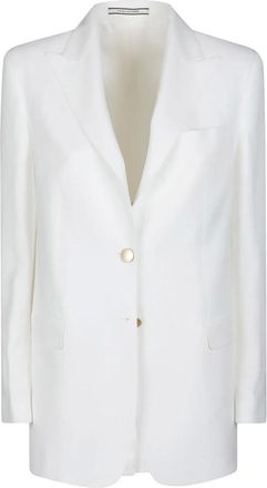 Tagliatore Dames, Jassen, Wit, Maat: 2XS Viscose