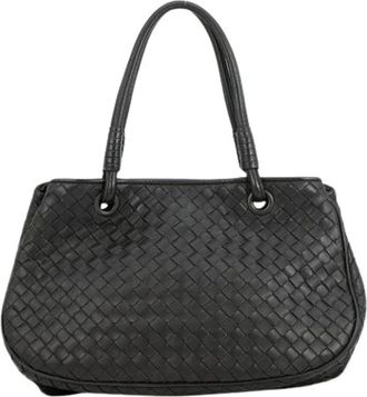 Bottega Veneta Pre-owned Handbags, female, Black, Size: ONE SIZE Pre-owned Intrecciato Handbag