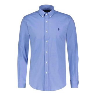 Polo Ralph Lauren Artificial Leisure Shirt - Heren - Zakelijke Overhemden - Blauw - M - Katoen - Overhemden