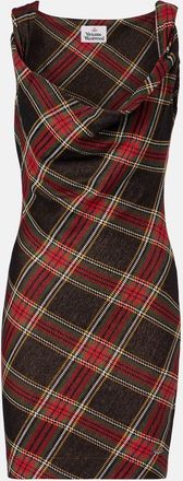 Vivienne Westwood Abito corto Anna in cotone a quadri