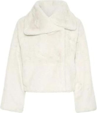 Inwear Korte Jas - Dames - Jassen - Beige - L - Polyester - Jassen
