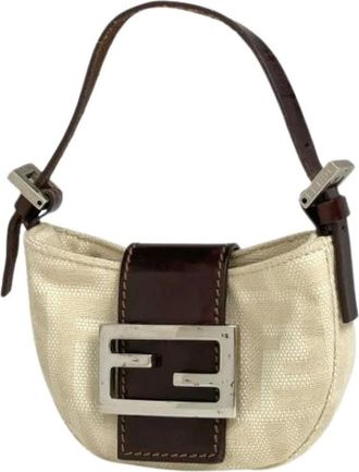 Fendi Pre-owned Mini Bags, female, Brown, Size: ONE SIZE Pre-owned Mini Pouch