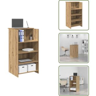 vidaXL The Living Store Banco Reception 55x50x103,5 cm in Legno Multistrato - Bancone