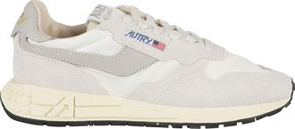 Autry Natural White Reelwind Low Embossed Logo Nylon Sneakers