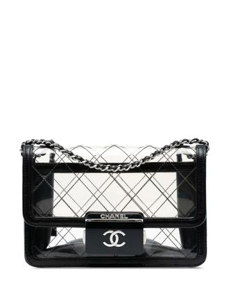 Chanel 2016-2017 Small PVC Naked Beauty Lock Flap crossbody bag - Black