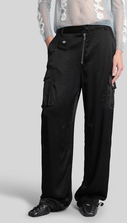 Ganni Pants In Black Viscose