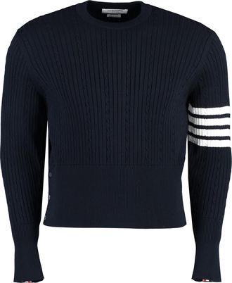 Thom Browne Long Sleeve Crew-neck Sweater
