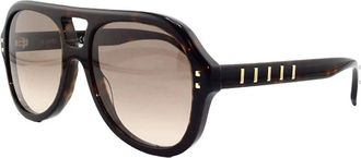 Fendi Five Sisters Aviator Zonnebril - unisex - Accessoires - Bruin - Maat: 56 MM