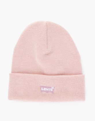 Levi's Womens Levis SLOUCHY BEANIE Womens Hat Regular Pink - Size: ONE-SIZE
