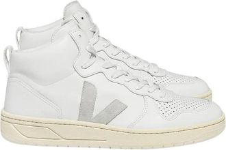 Veja V-10 Leather Sneaker - Dames - Sneakers - Wit - 39 EU - Katoen - Schoenen