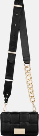 Ideal of sweden Womens Braided Cross Body Bag In Black
