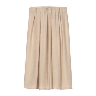 Luisa Cerano Dames, Rokken, Beige, Maat: L Viscose