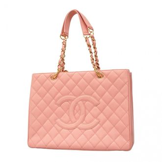 Chanel Pink Grained Calfskin Tote Bag (Pre-Owned)