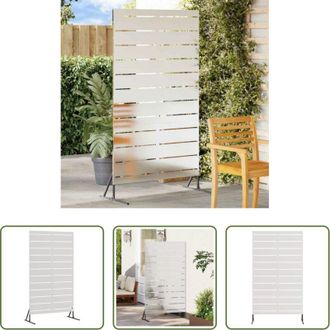vidaXL Giardino - Schermo per Privacy Grigio 100 x 50 x 180 cm Acciaio