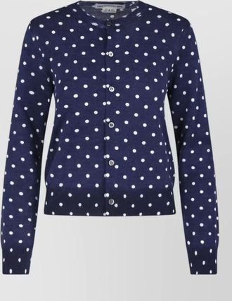 Comme Des Gar&ccedil;ons crewneck top long sleeves polka dot